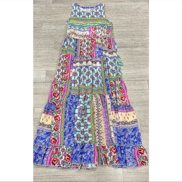 🆕 NWT Johnny Was | Franco Zeline Boho Patchwork Inspired Dress - Picture 3 of 6
